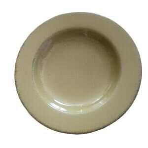 Pier 1 Toscana Palm Green Pasta Bowl Dish Made in Italy Hand Painted Earthenware